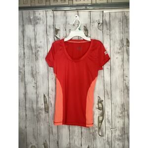 Crivit Pro Topcool Women Performance Sport Running Shirt Red Small Short Sleeve